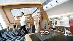 Qantas First Lounge's new Spring menu